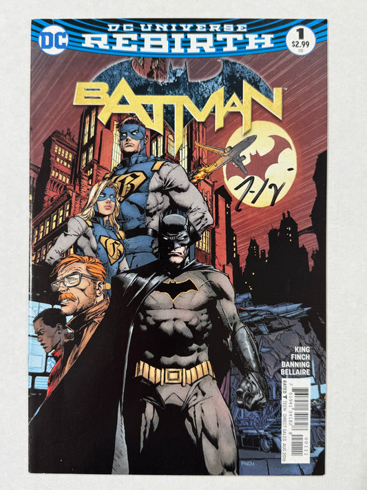 BATMAN #1 Vol 3 VF David Finch Cover 1ST APPEARNACE SIGNED by Tom King
