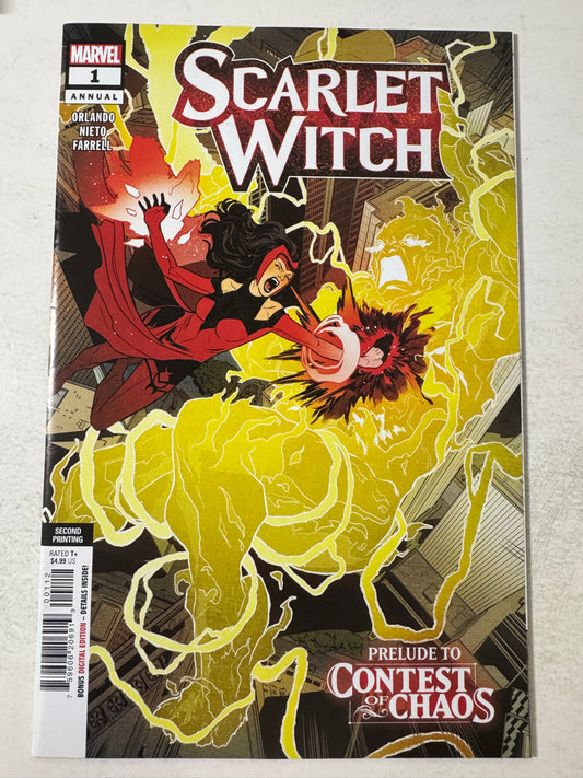 SCARLET WITCH ANNUAL #1 2021 NM 2nd Print Variant