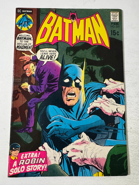 BATMAN #229 FN Neal Adams Cover