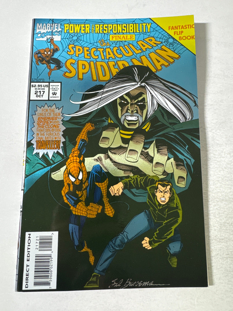 SPECTACULAR SPIDER-MAN #217 Foil Flip Book