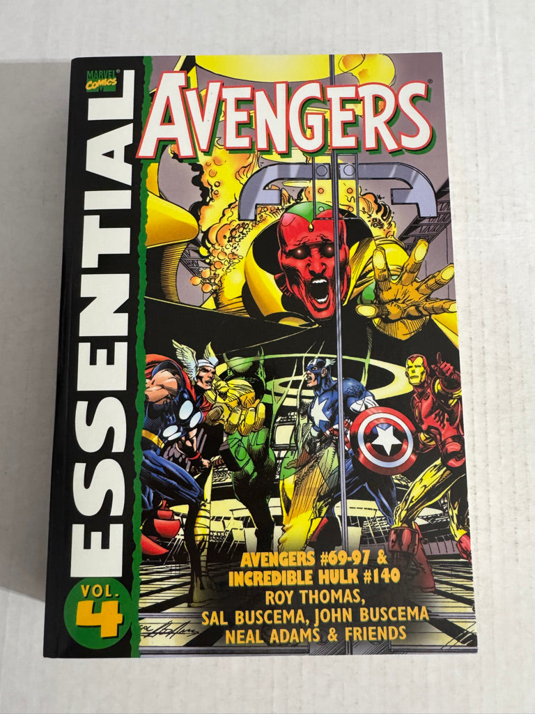 MARVEL COMICS ESSENTIAL AVENGERS  Vol 4 TPB NM NEal Adams Cover