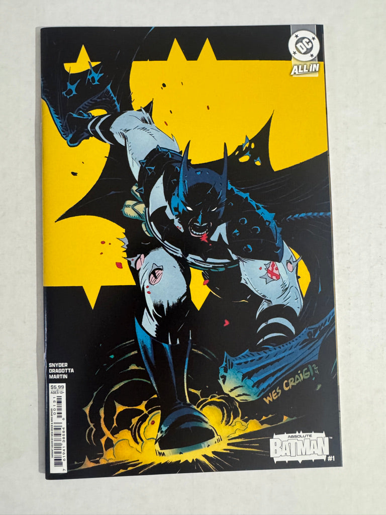 ABSOLUTE BATMAN #1 NM Wes Craig Variant 1st Print