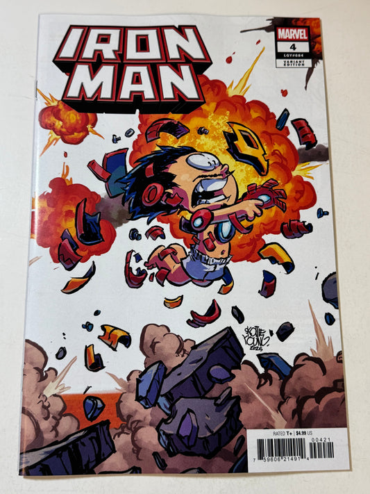 IRON MAN #4 NM Skottie Young Variant