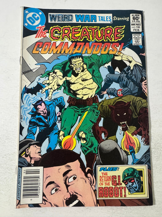 WEIRD WAR TALES #108 FN- Joe Kubert Cover NEWSSTAND