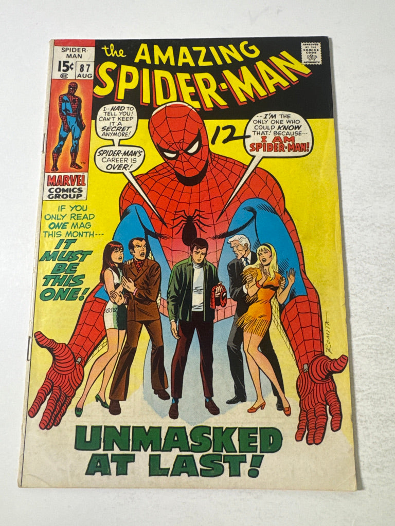 AMAZING SPIDER-MAN #87 VG-