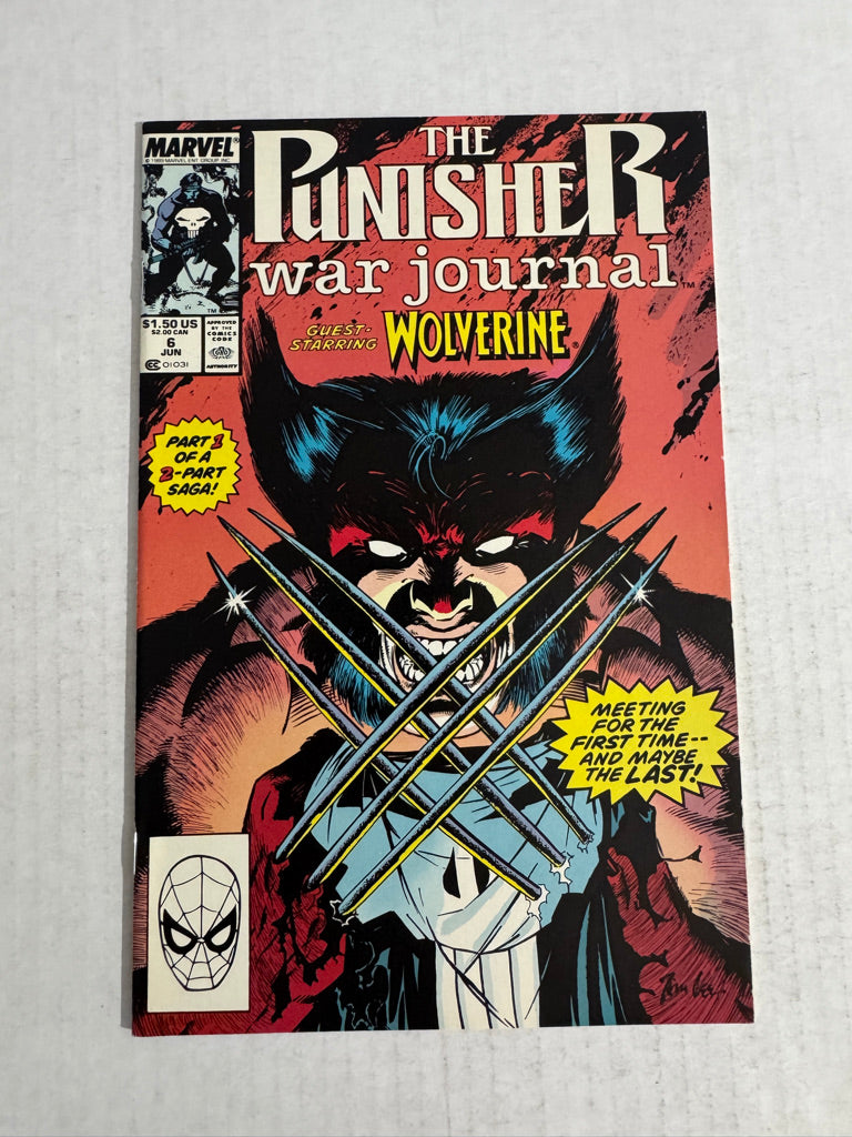 PUNISHER WAR JOURNAL #6 NM Jim Lee Cover