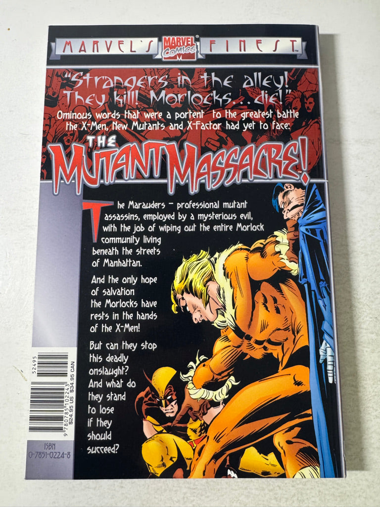 MARVEL'S FINEST X-MEN MUTANT MASSACRE TPB OOP NM