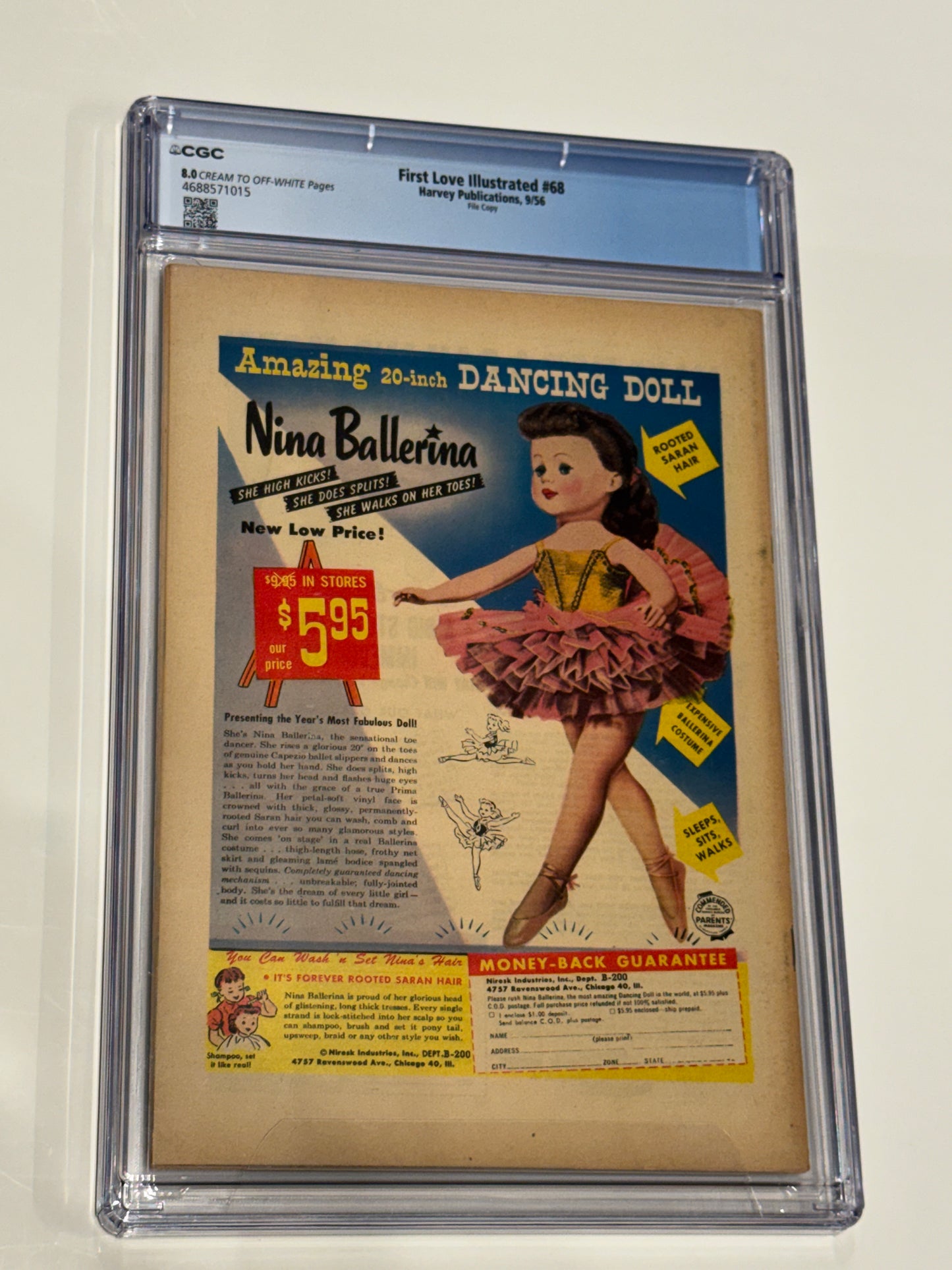 FIRST LOVE MAGAZINE #68 CGC 8.0 Jack Kirby Cover
