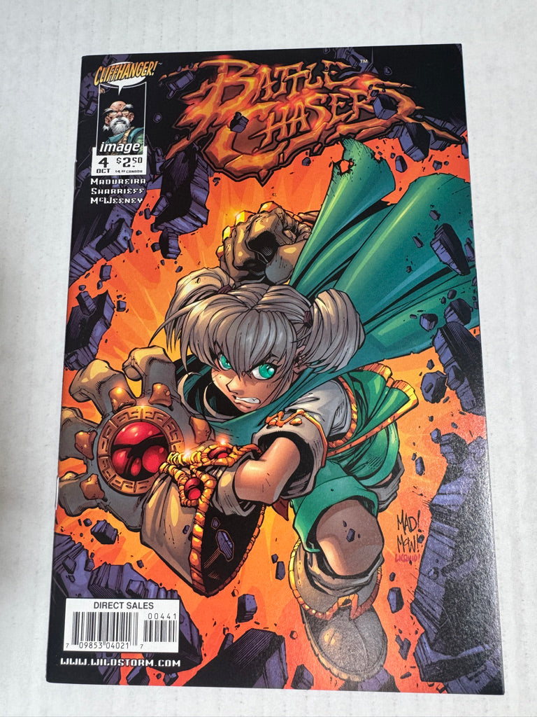 BATTLE CHASERS #4 NM- Joe Madureira Gully Cover