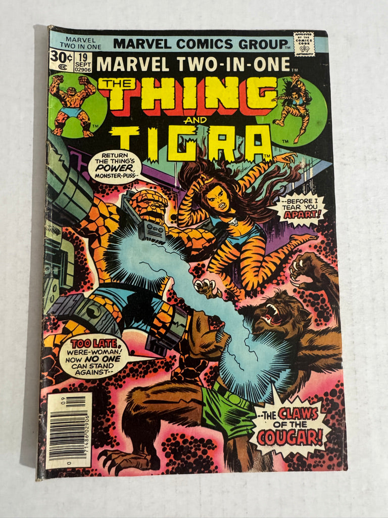MARVEL TWO-IN-ONE #19 GD/VG Jack Kirby Cover