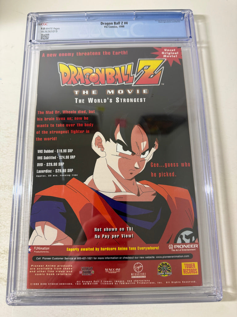DRAGON BALL Z #4 9.8 CGC