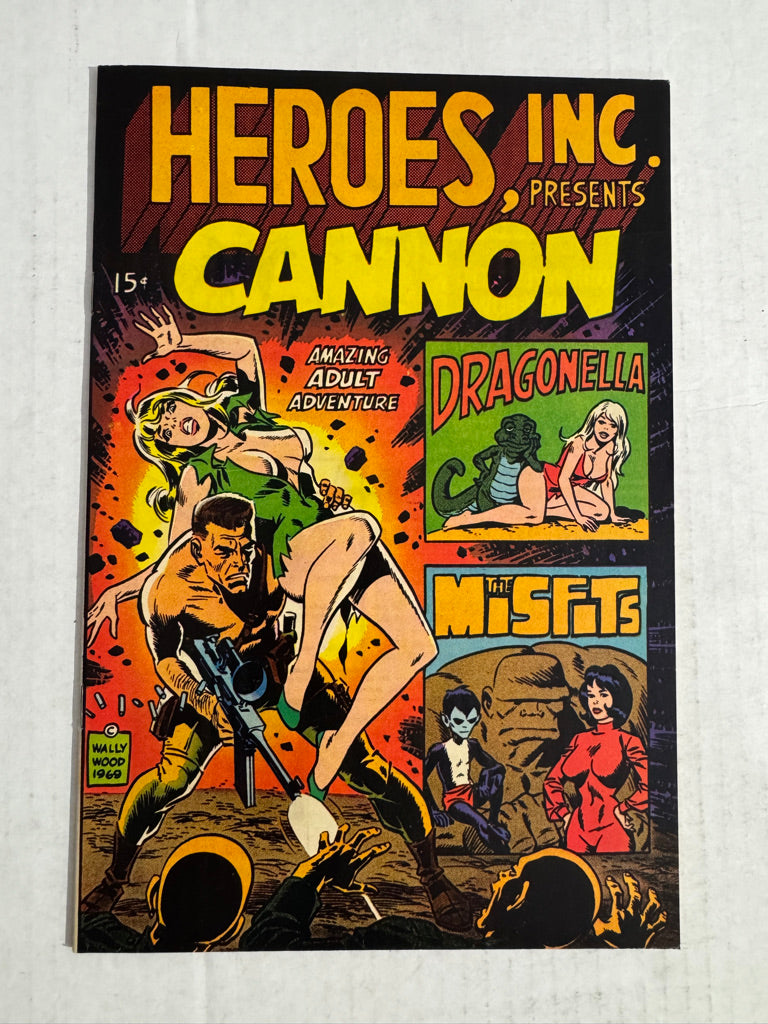 HEROES INC PRESENTS CANNON NM Wally Wood Cover