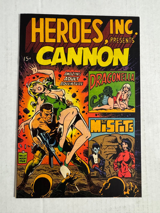 HEROES INC PRESENTS CANNON NM Wally Wood Cover