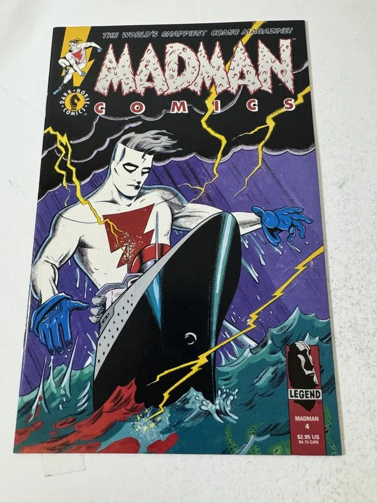 MADMAN COMICS #4 NM DAVE STEVENS  Back Cover