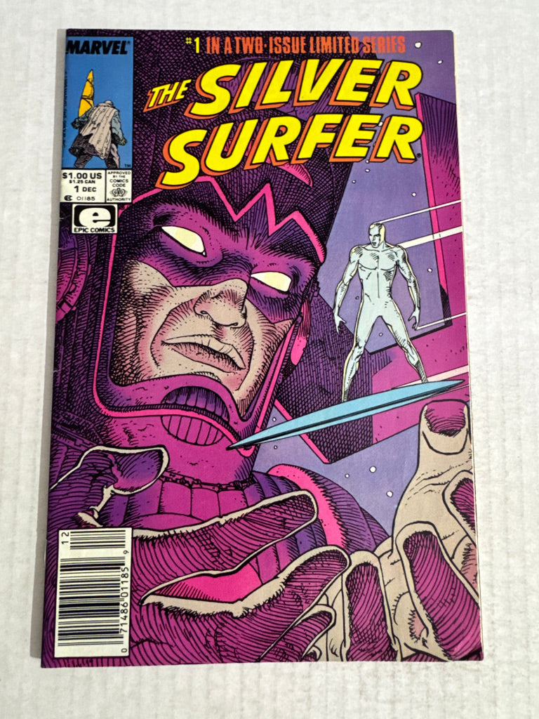 SILVER SURFER #1-2 VF- Moebius Cover SET NEWSSTAND