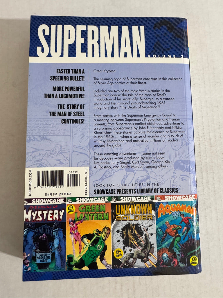 SHOWCASE PRESENTS SUPERMAN Vol 3 TPB NM OOP