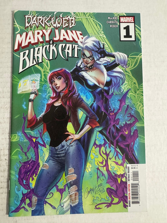 MARY JANE & BLACK CAT #1 NM J Scott Campbell Cover