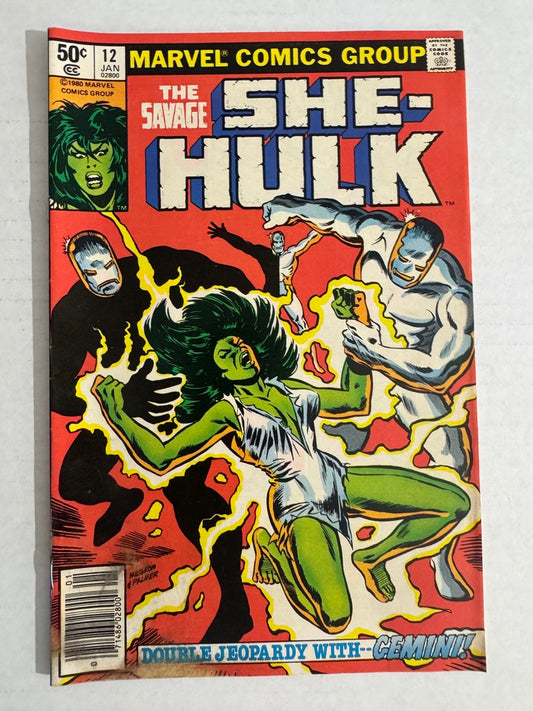 SAVAGE SHE-HULK #12 VG NEWSSTAND