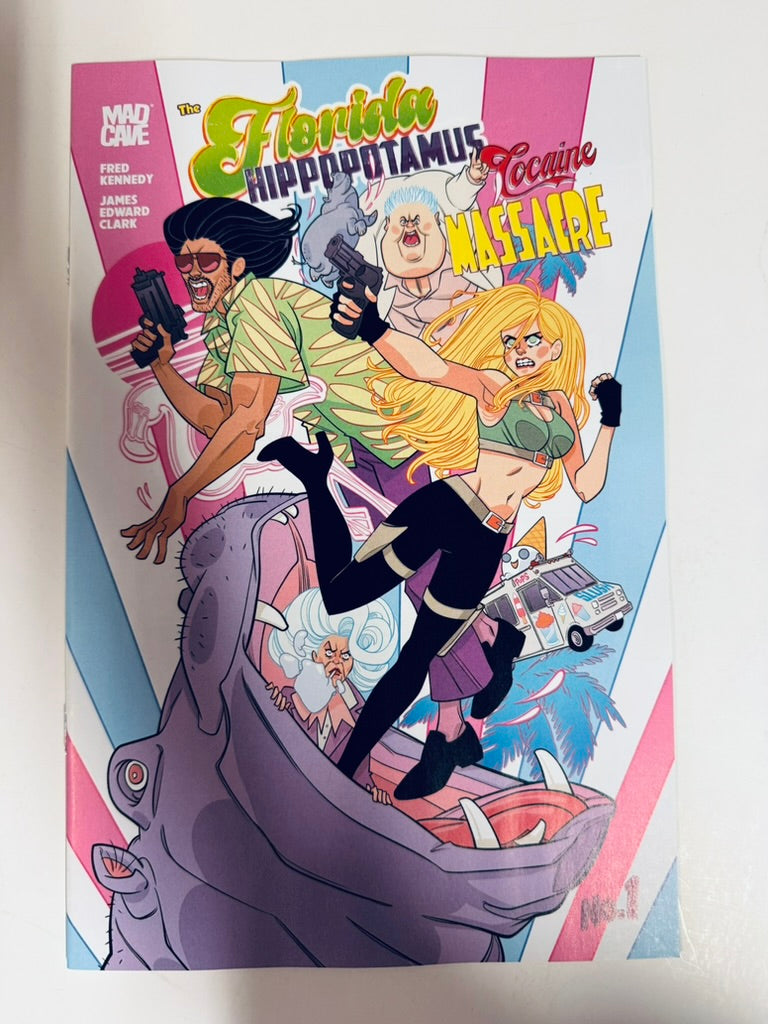 THE FLORIDA HIPPOPOTAMUS COCAINE MASSACRE #1 NM 2nd Printing Marguerite Sauvage