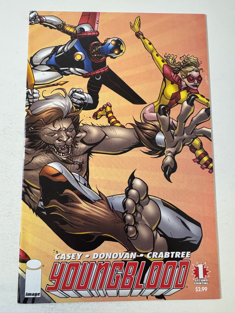 YOUNGBLOOD #1 Vol 4 VF 2nd Print Wrap Variant