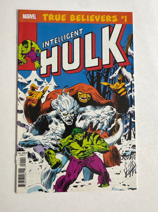 INCREDIBLE HULK #272 NM True Believers Intelligent Hulk Variant