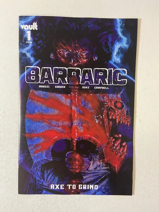 BARBARIC Axe To Grind #1 NM 1:50 Aaron Campbell Variant