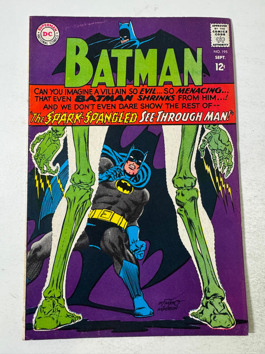 BATMAN #195 VG/FN