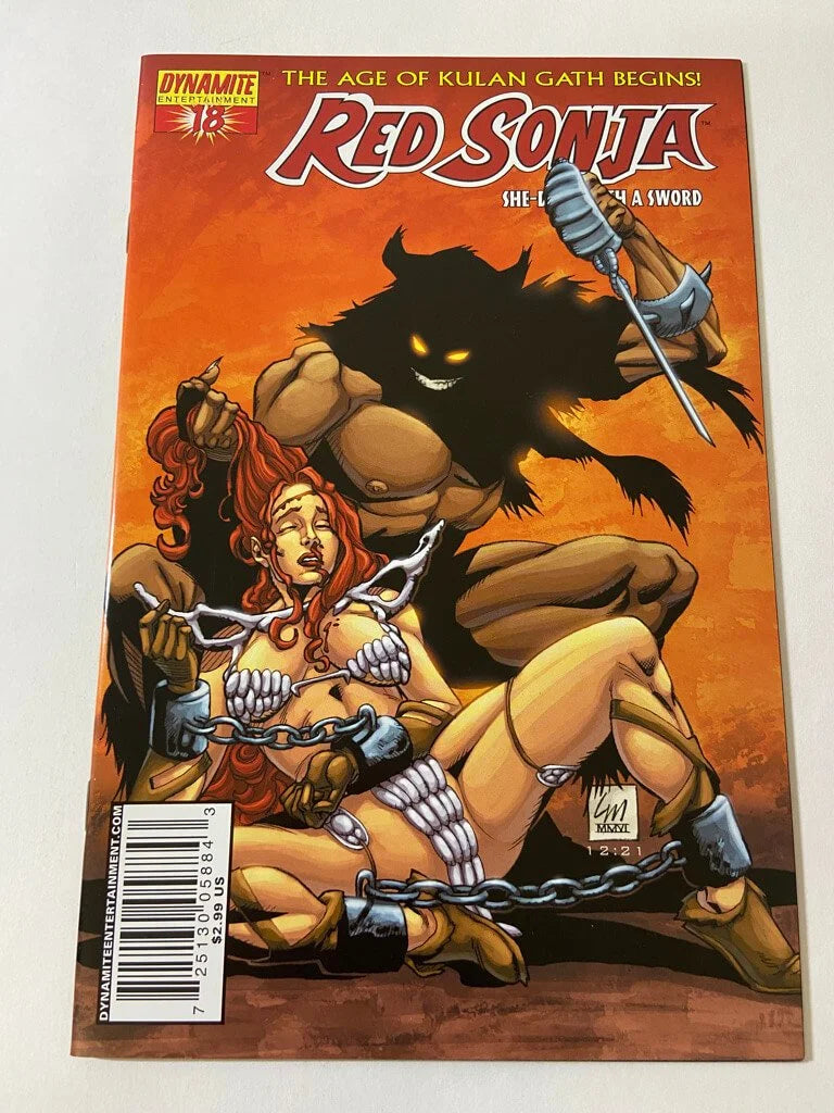 RED SONJA #18 VF/NM Lee Moder D Variant (Dynamite)