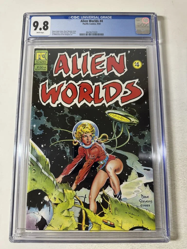 ALIEN WORLDS #4 CGC 9.8 Dave Stevens Cover