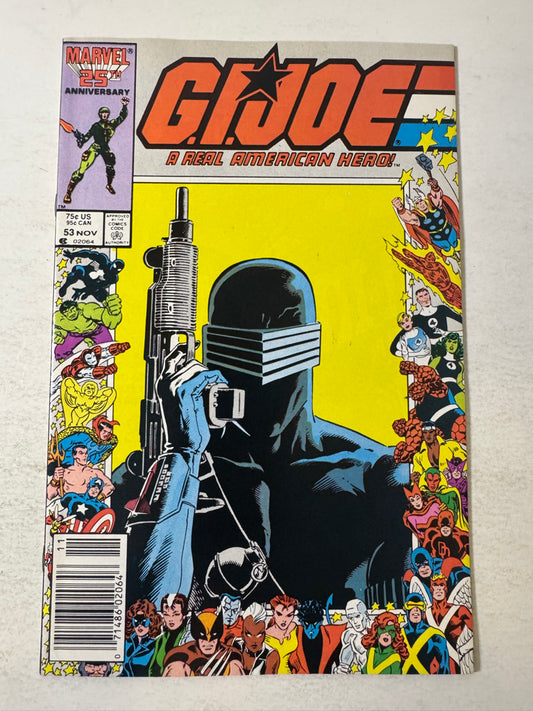 GI JOE A REAL AMERICAN HERO #53 VF/NM NEWSSTAND