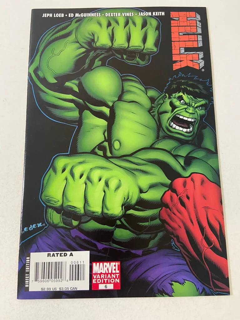 HULK #6 NM Ed McGuinness Green Hulk Variant