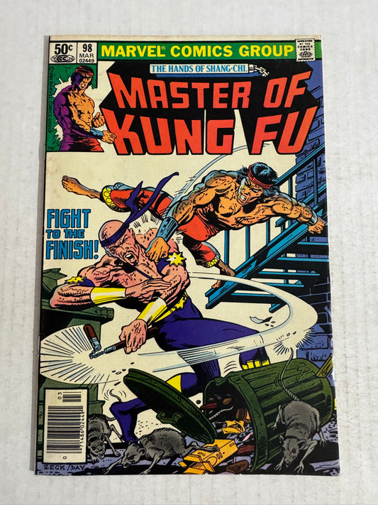 MASTER OF KUNG FU #98 FNVF Mike Zeck Cover NEWSSTAND