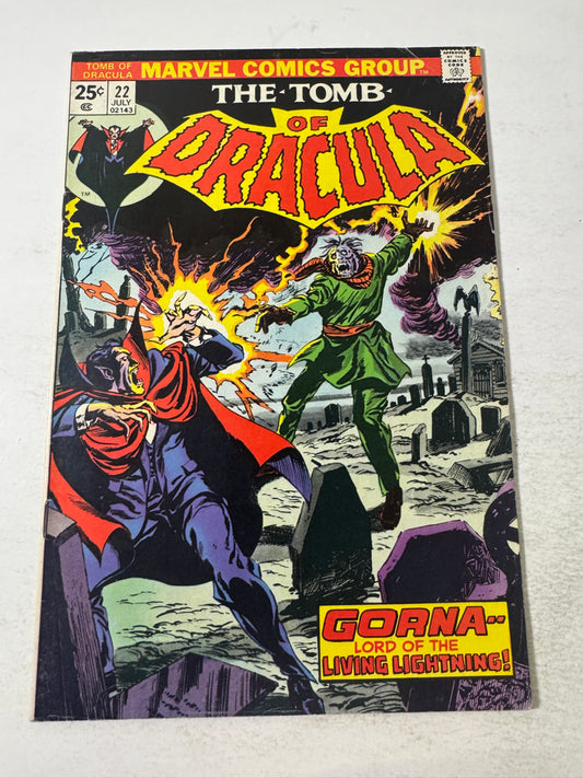 THE TOMB OF DRACULA #22 VG No Marvel Value Stamp