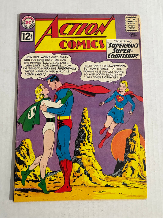 ACTION COMICS #289 VG+ 1ST APPEARANCE