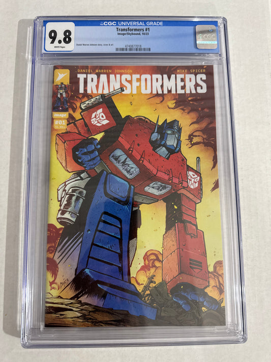 TRANSFORMERS #1 9.8 CGC Daniel Warren Johnson Cover