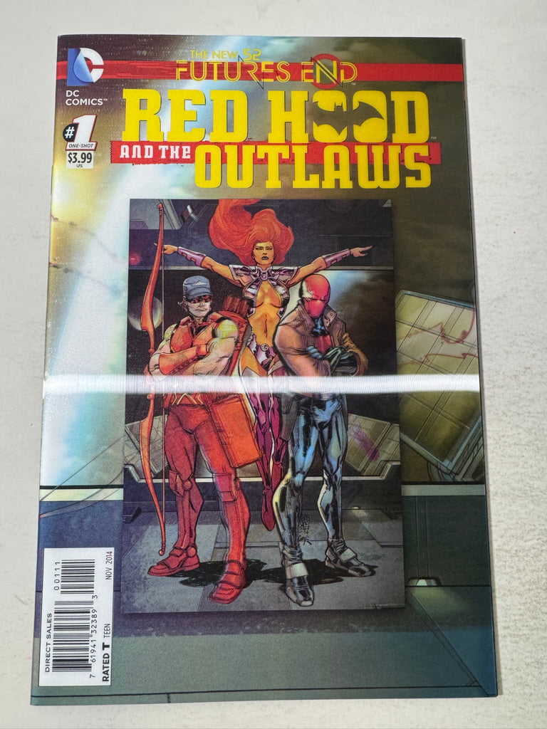 RED HOOD AND THE OUTLAWS FUTURES END #1 NM Lenticular Cover