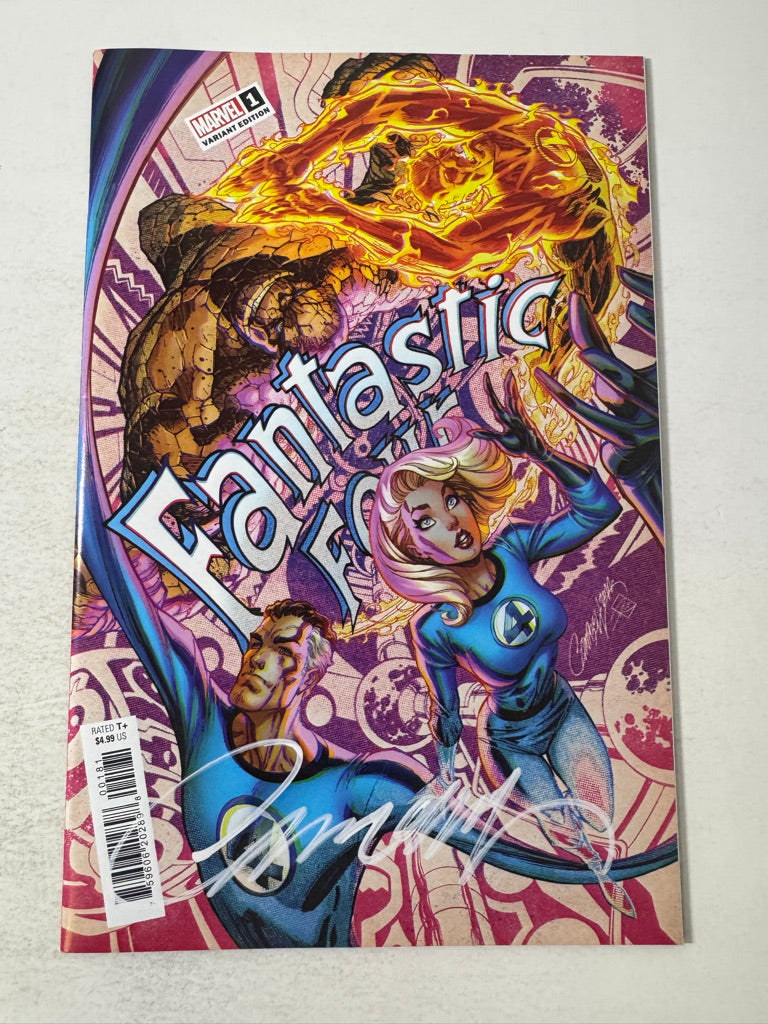 FANTASTIC FOUR #1 Vol 7 NM  J Scott Campbell Variant SIGNED