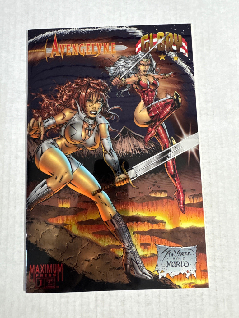 AVENGELYNE GLORY #1 NM Chromium Wrap Cover