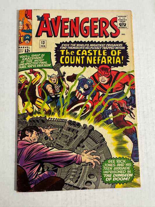 AVENGERS #13 VG+ 1ST APPEARANCE