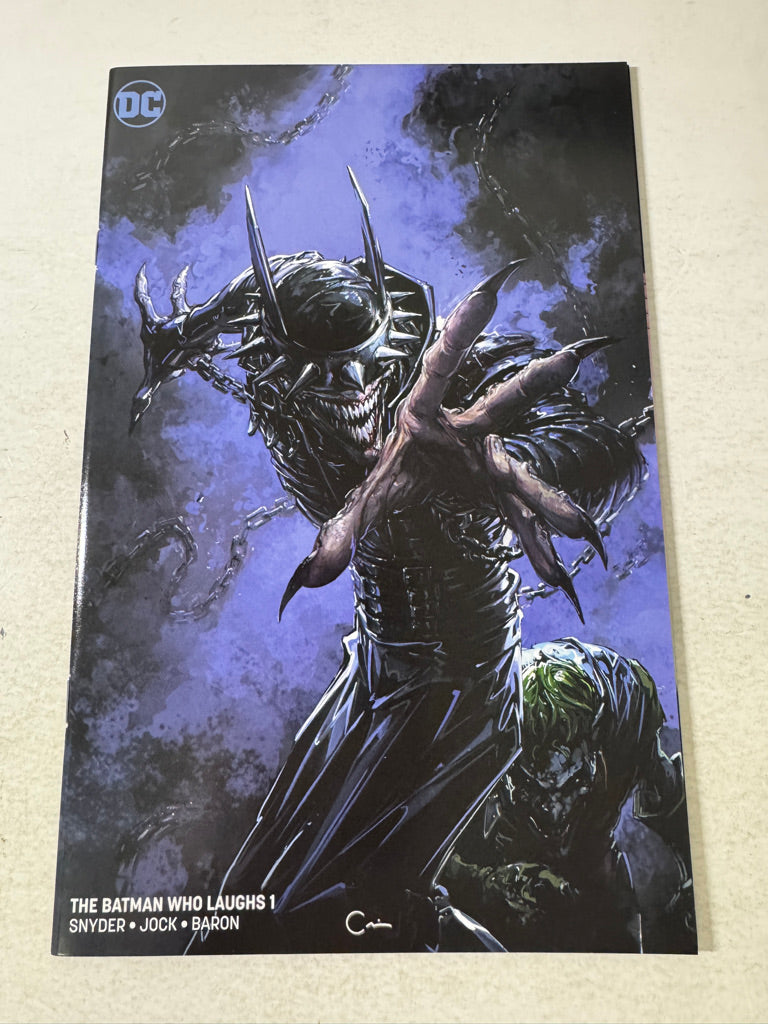 THE BATMAN WHO LAUGHS #1 NM Clayton Crain Variant 1ST APPEARANCE