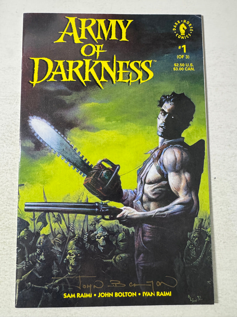 ARMY OF DARKNESS #1 VF SIGNED 1ST APPEARANCE