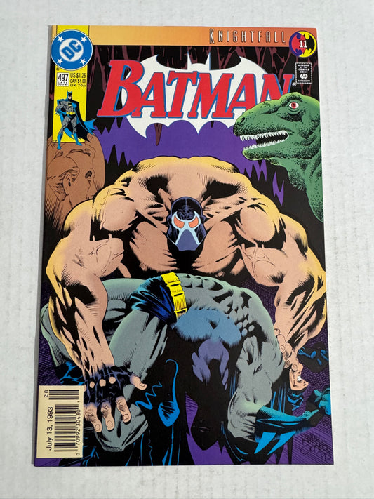 BATMAN #497 VF/NM Kelley Jones Cover NEWSSTAND