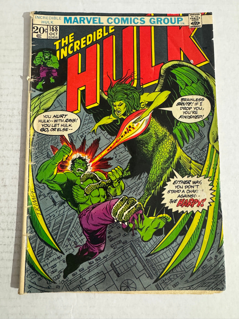 INCREDIBLE HULK #168 GD