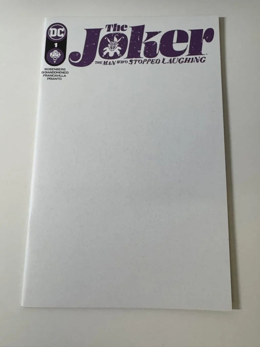THE JOKER The Man Who Stopped Laughing #1 NM Blank Variant