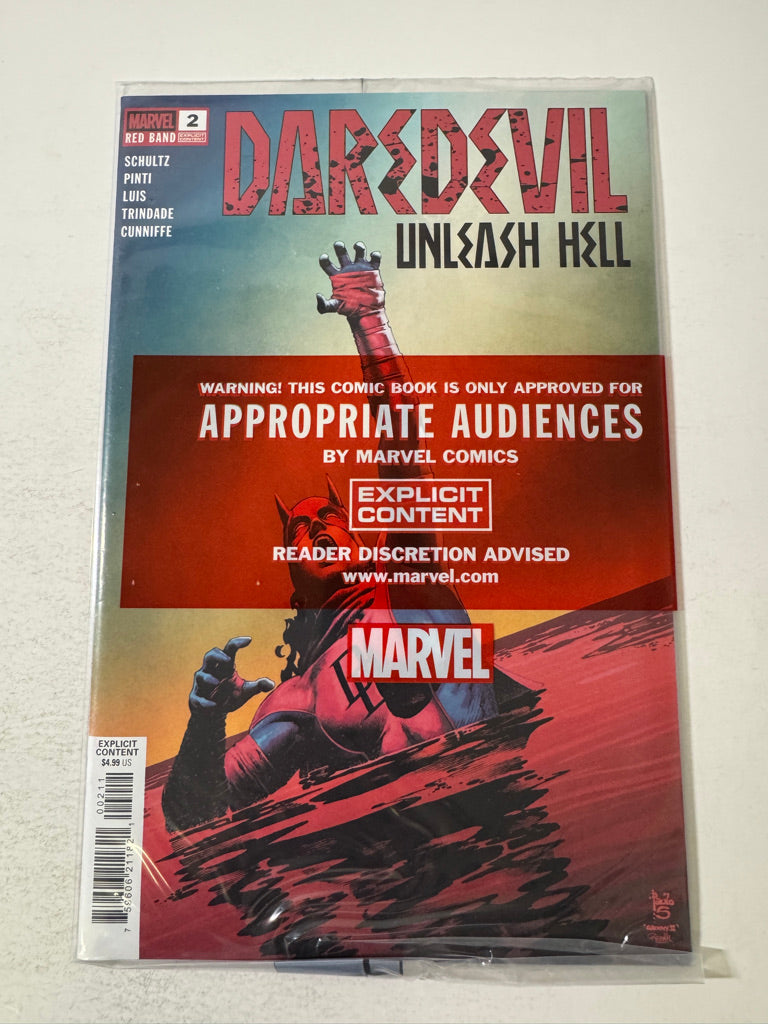 DAREDEVIL Unleash Hell #2 NM Sealed Redband