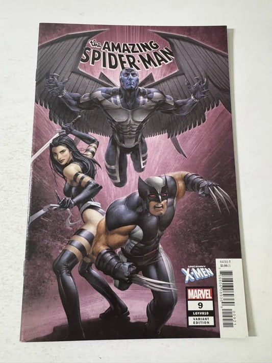 AMAZING SPIDER-MAN #9 Vol 5 NM- Clayton Crain Variant