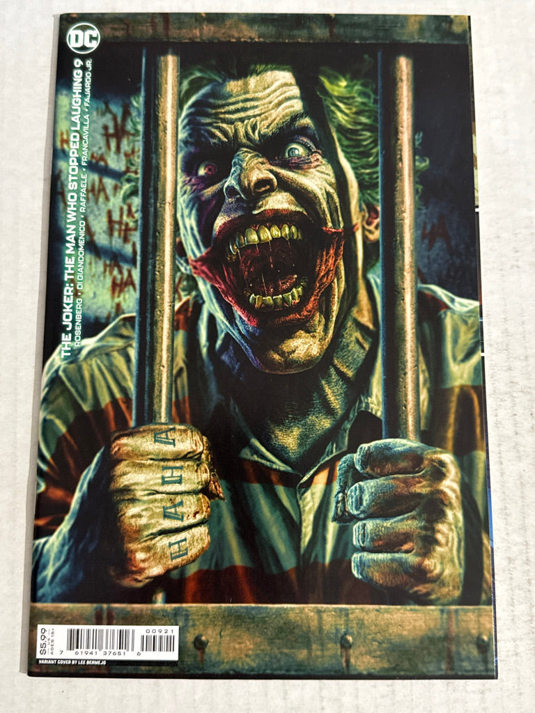 JOKER The Man Who Stopped Laughing #9 NM Lee Bermejo Variant