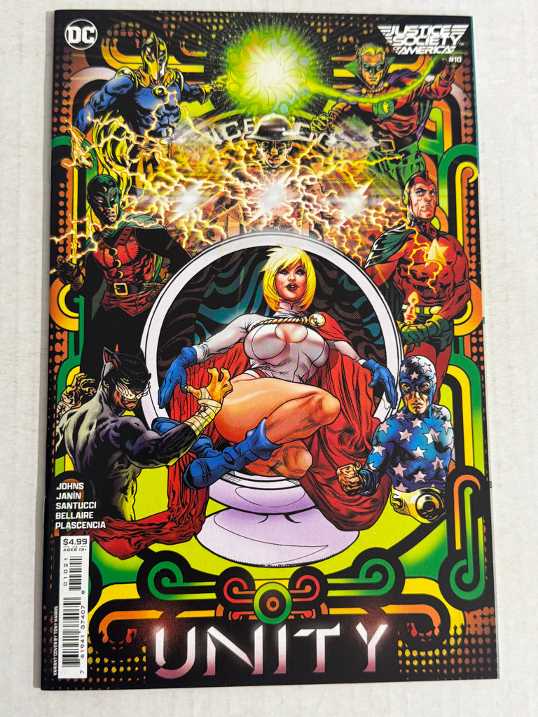 JUSTICE SOCIETY OF AMERICA #10 Vol 4 NM Tony Harris Variant