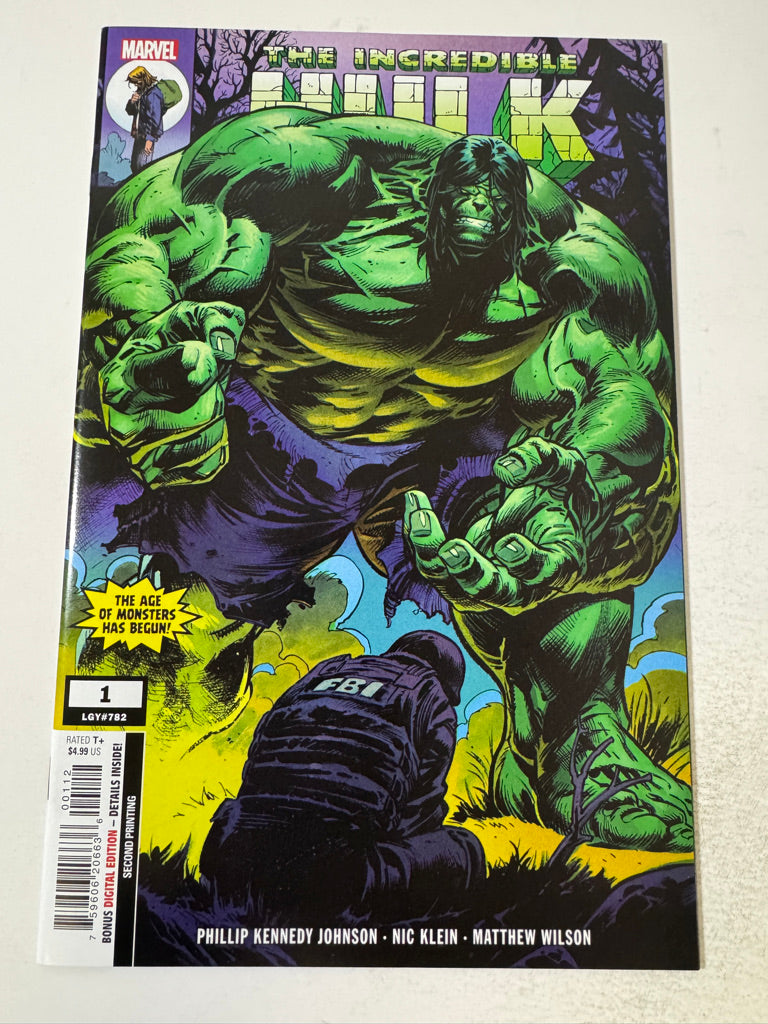 INCREDIBLE HULK #1 VOl 4 NM 2nd Print Variant