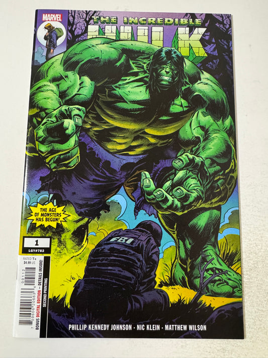 INCREDIBLE HULK #1 VOl 4 NM 2nd Print Variant